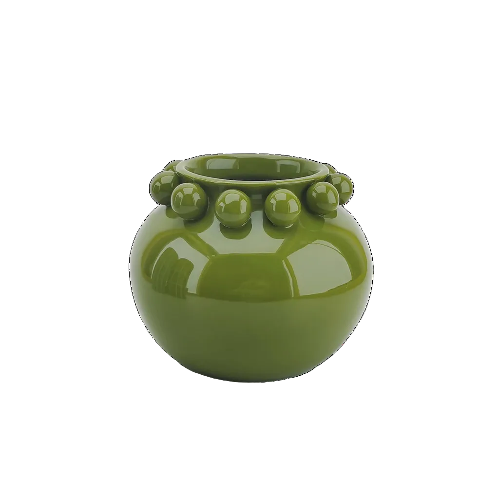 Vase boule - Vert kaki