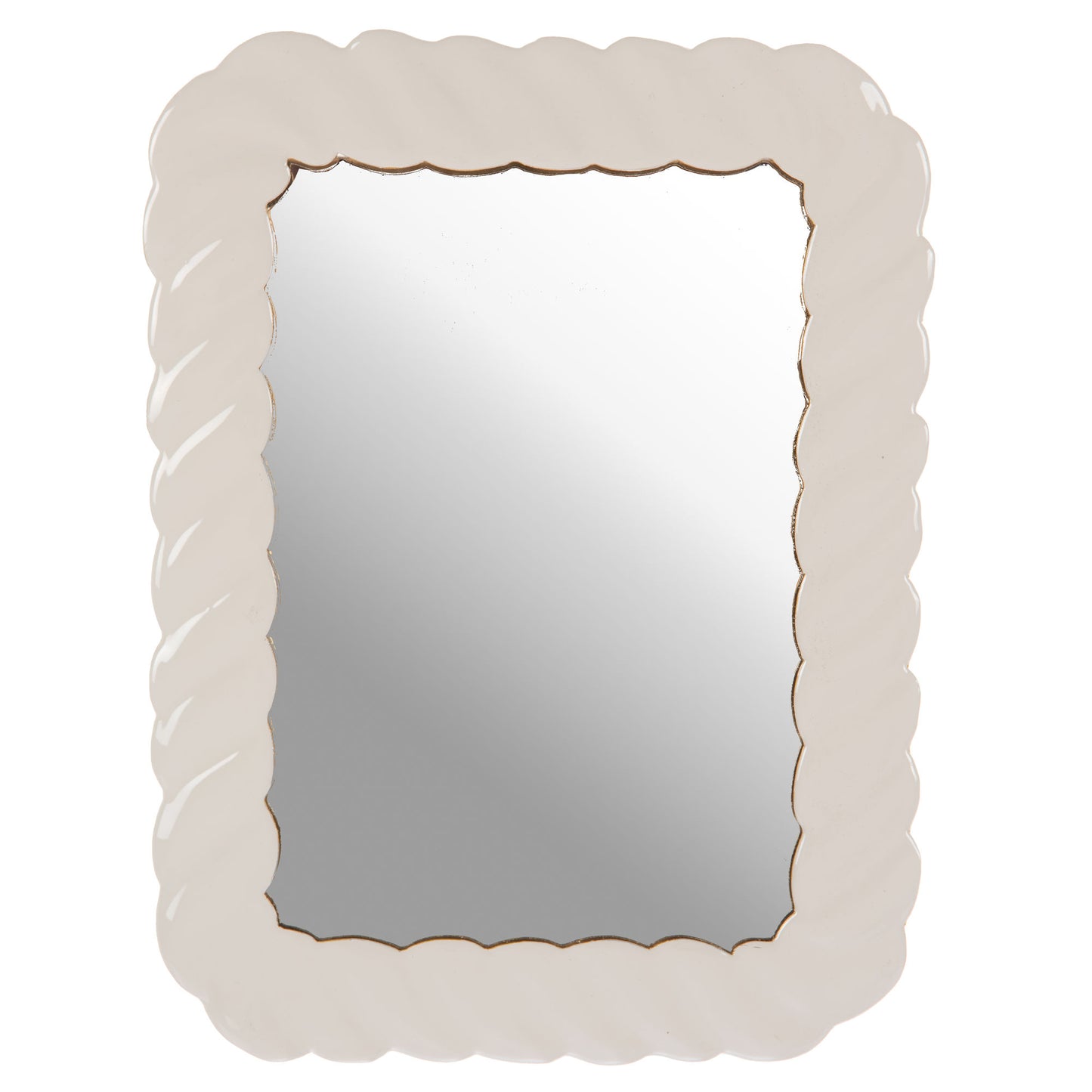 Miroir torsade - Crème