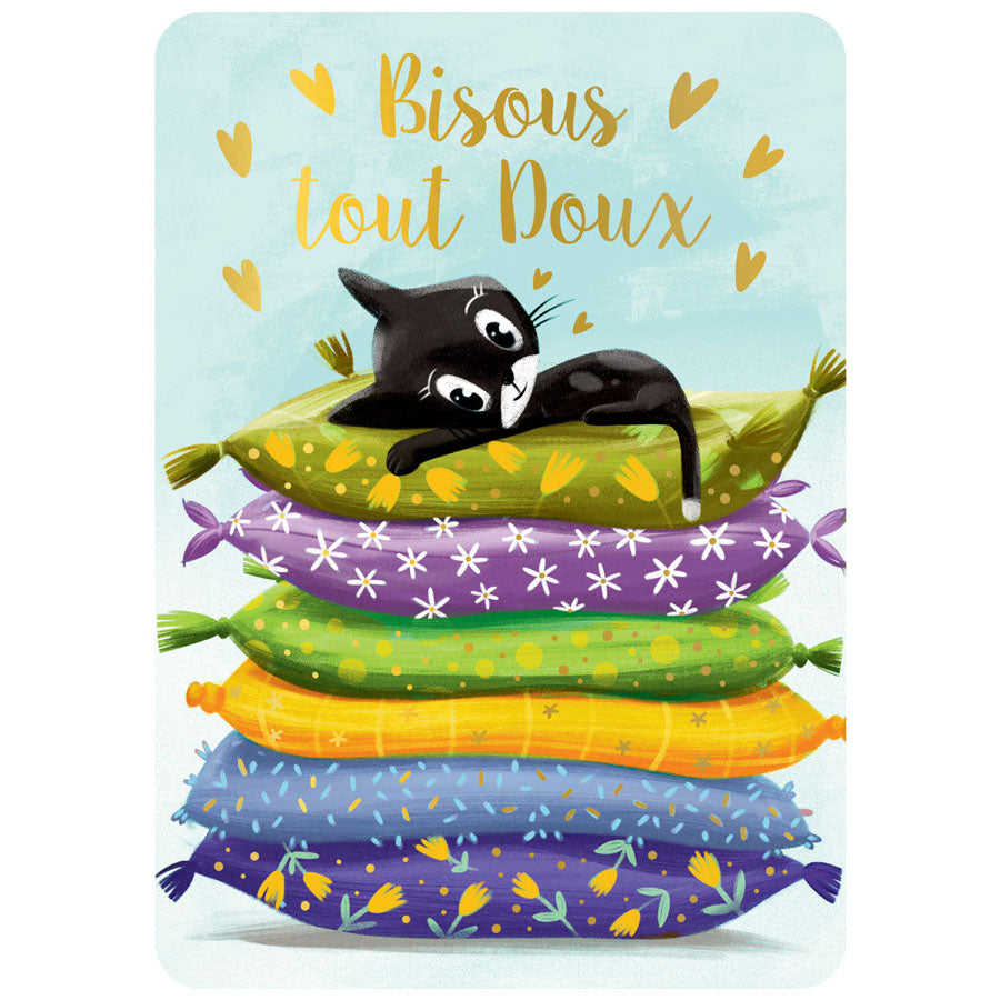 Carte postale - Bisous tout doux