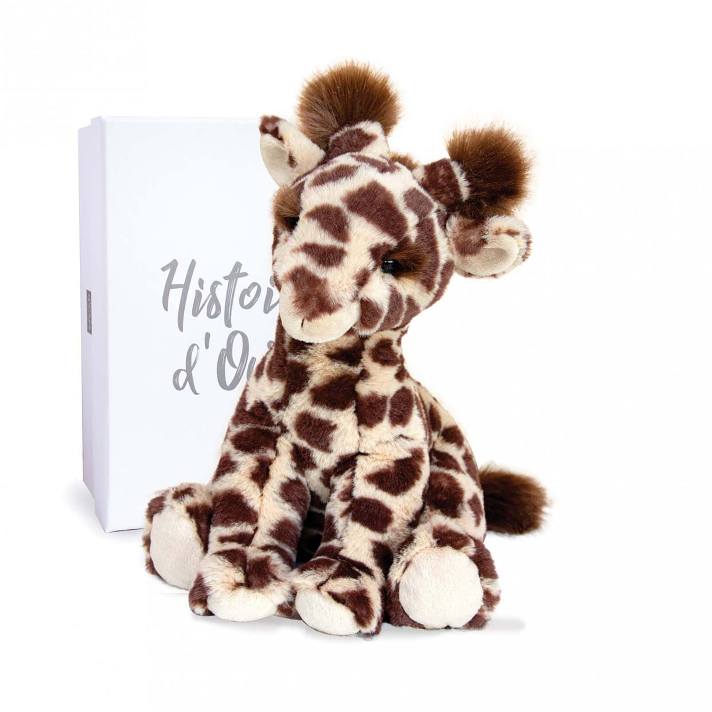 Peluche girafe - Beige et marron
