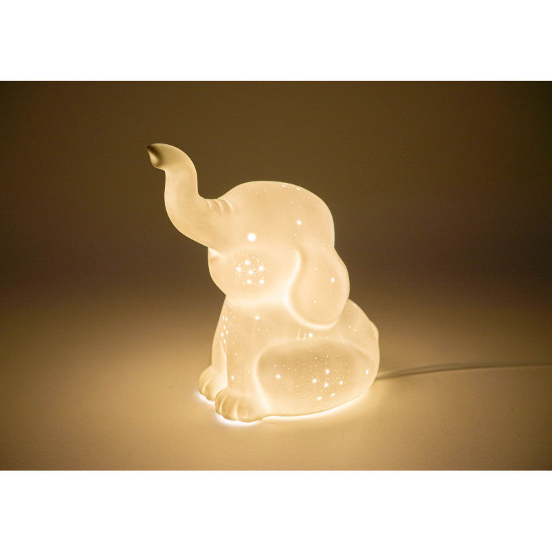 Lampe éléphant - Blanc