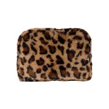 Pochette panthere - beige fonce