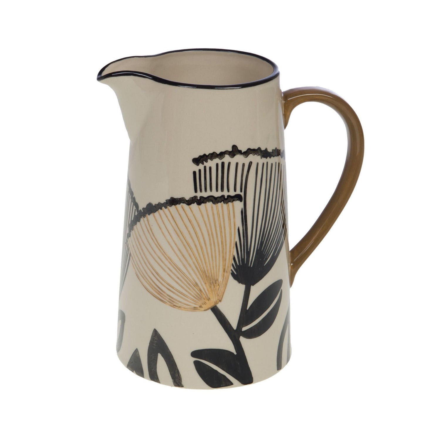 Pichet - Beige marron et noir