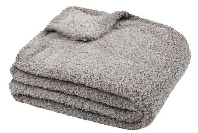 Plaid polyestere naturel GM