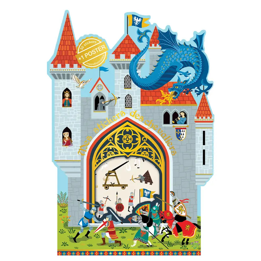 Stickers et poster - Chevaliers médiéval