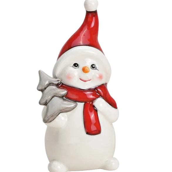 Bonhomme de neige cadeau MM - Blanc et gris