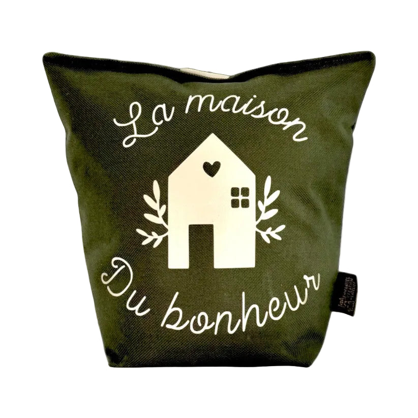 Cale porte sac La Maison du bonheur - kaki