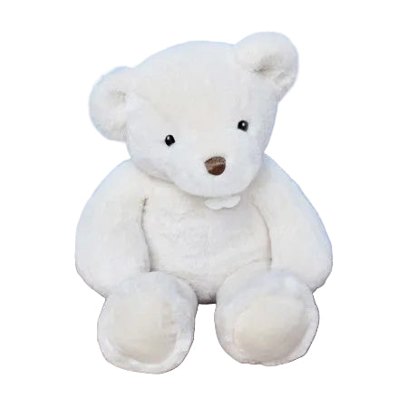 Peluche ours blanc crème 40cm