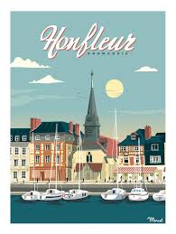 Poster vintage honfleur