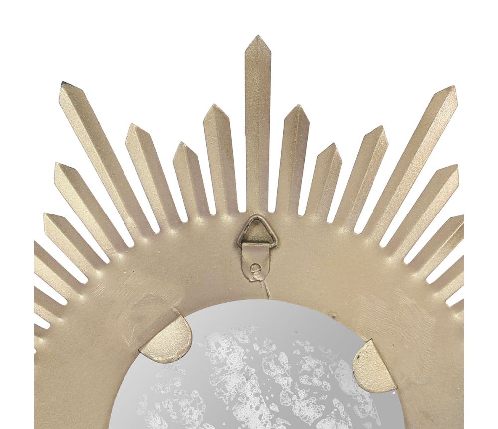 Miroir décoratif soleil MM - Doré