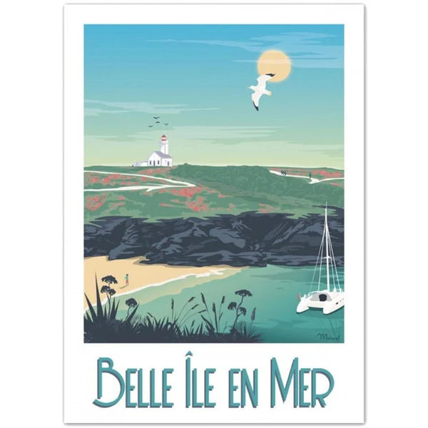 Poster vintage belle ile en mer
