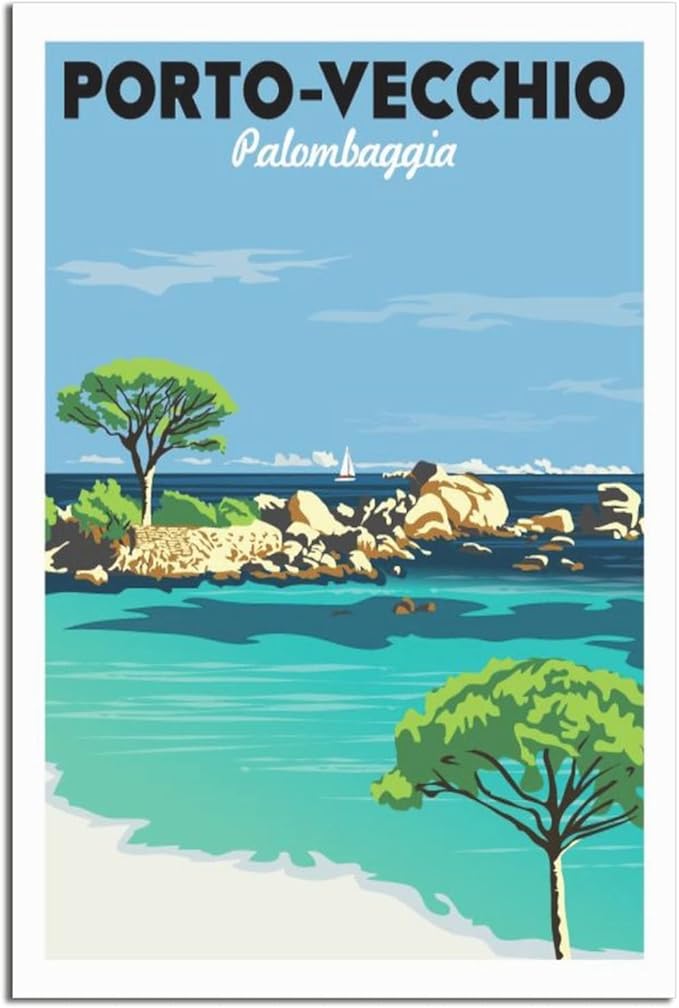Poster vintage porto-vecchio