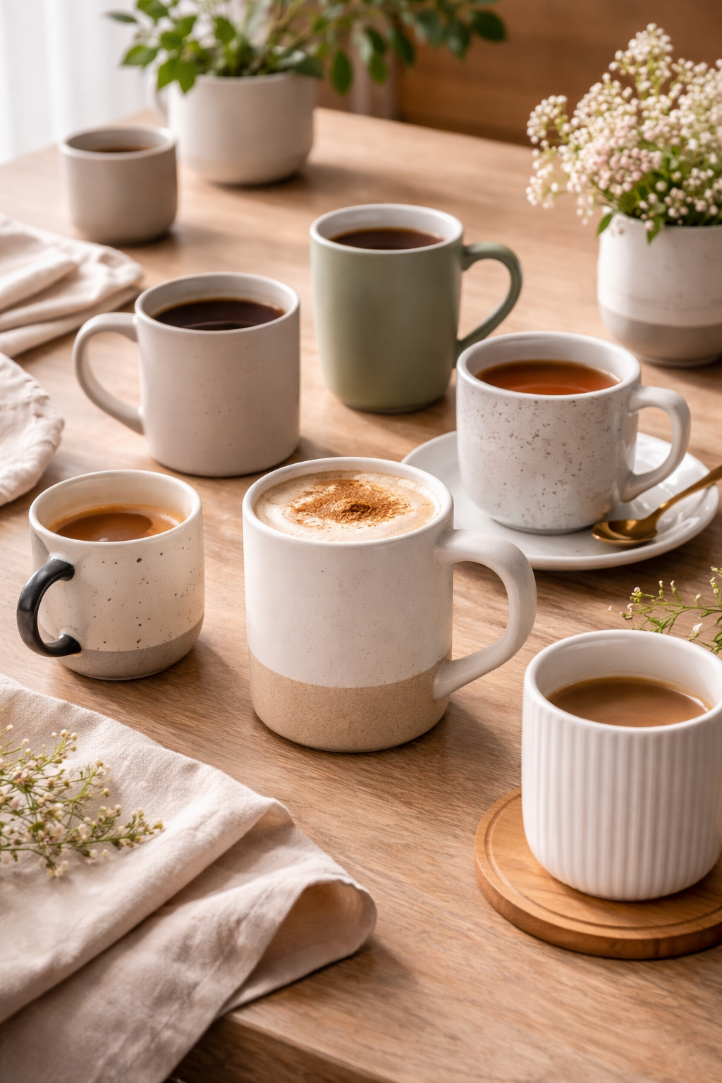 Mugs, tasses et théières