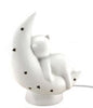 Lampe veilleuse chat sur lune - Blanc