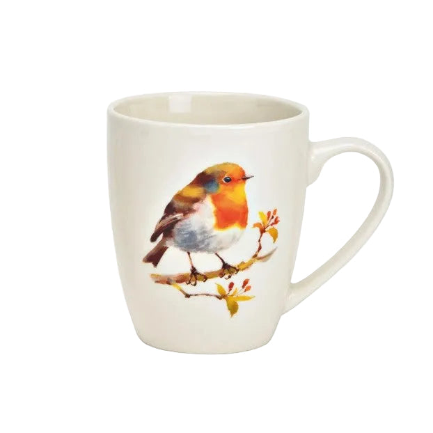 Tasse colibri - Blanc et orangé