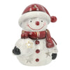 Bonhomme de neige - Blanc et bordeaux