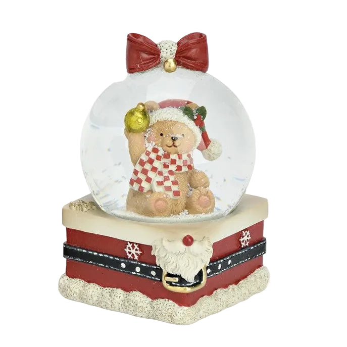 Boule à neige bonhomme de neige - Rouge et blanc