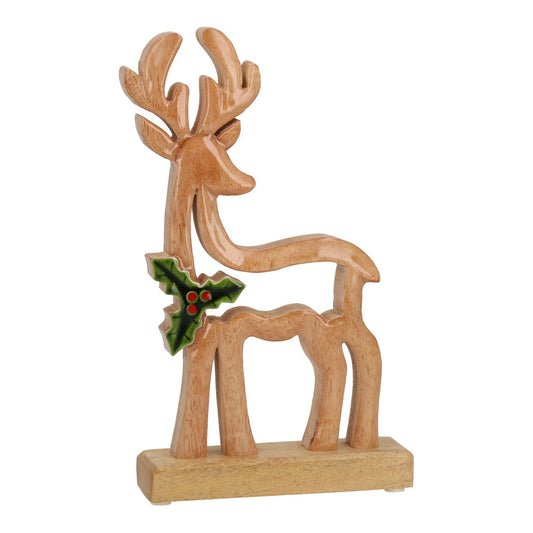 Etoile avec sapin - Naturel et vert