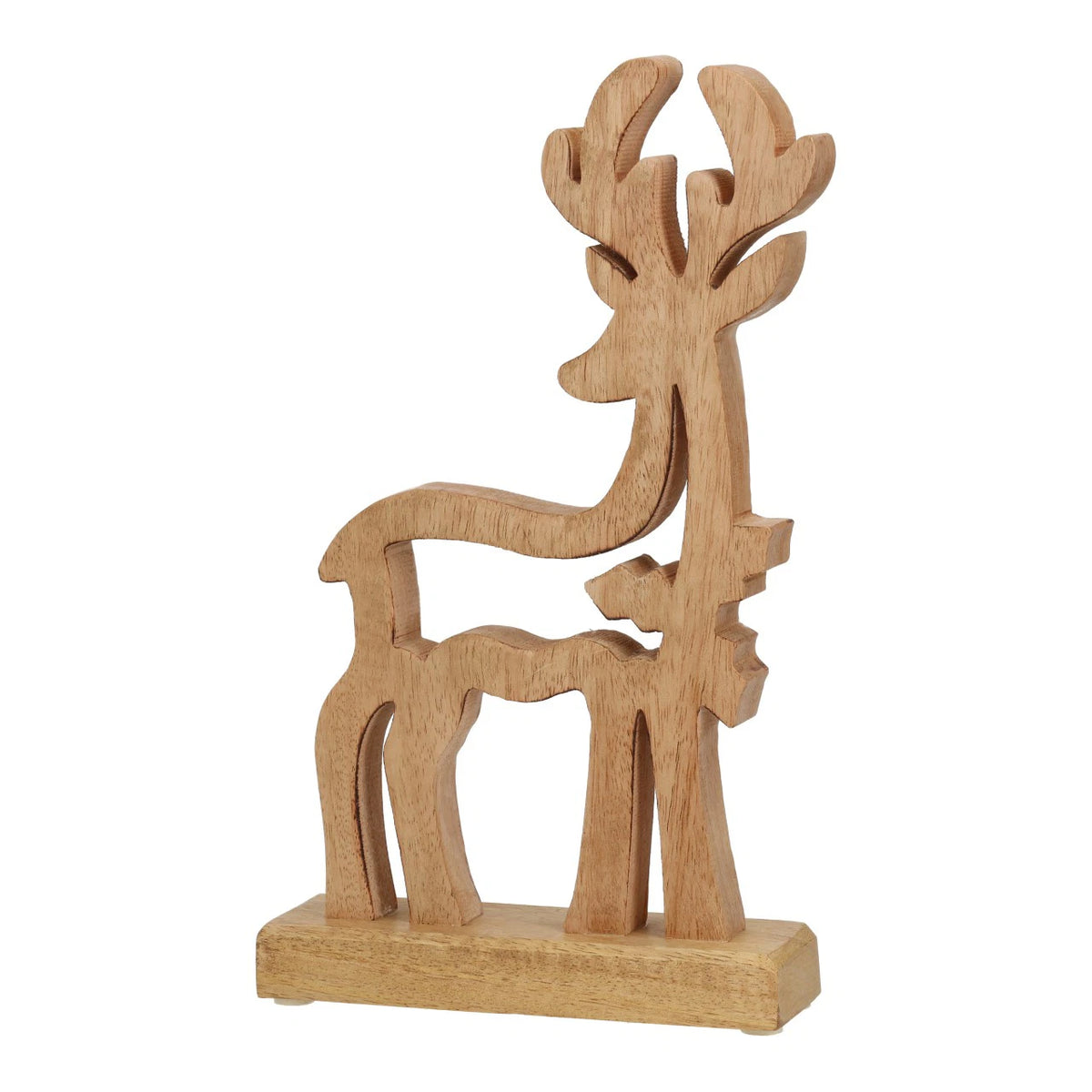 Cerf sur socle - Naturel et vert