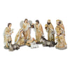Ensemble de santons - Beige et or