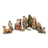Ensemble de santons - Beige rouge et or