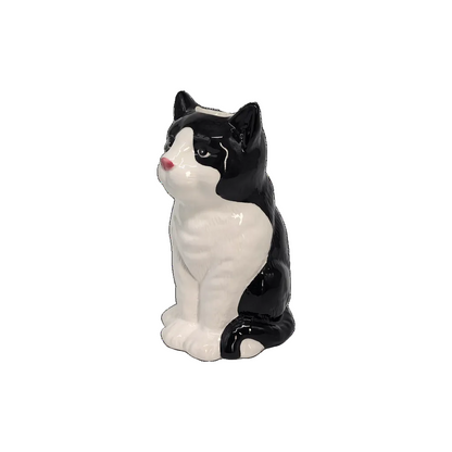 Vase chat - Noir et blanc