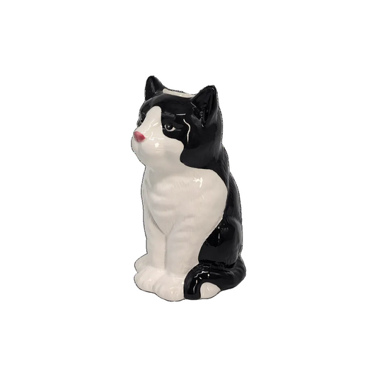 Vase chat - Noir et blanc