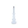 Bougeoir lampe à huile en verre MM - Blanc translucide