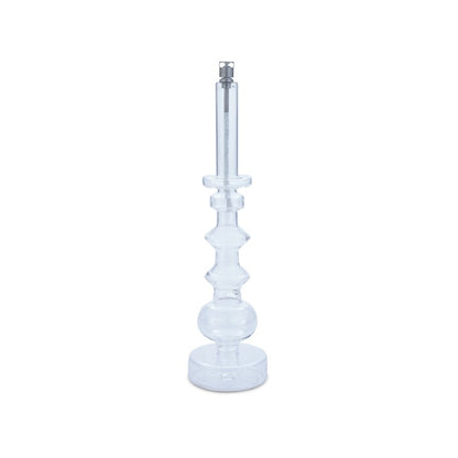 Bougeoir lampe à huile en verre GM - Blanc translucide