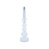 Bougeoir lampe à huile en verre GM - Blanc translucide