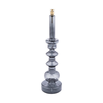 Bougeoir lampe à huile en verre GM - Gris
