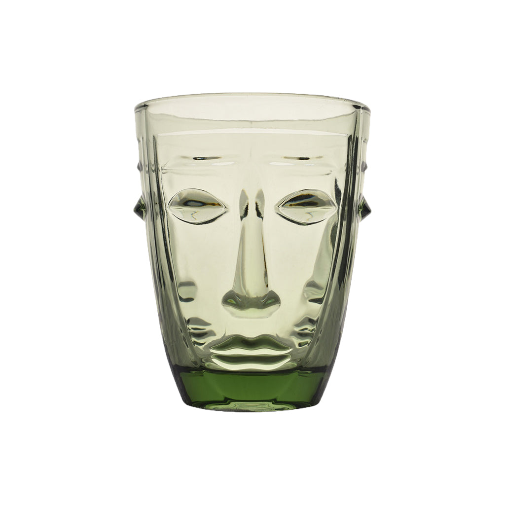 Verre visage - Vert