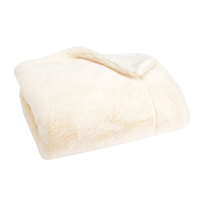 Plaid luxe tout doux 130 × 170 cm - Crème