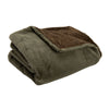 Plaid luxe tout doux 130 × 170 cm - Vert kaki