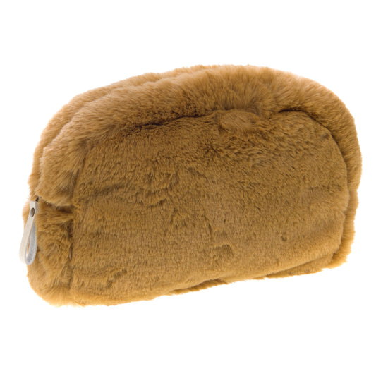 Pochette fausse fourrure - camel
