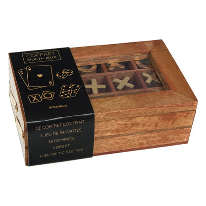 Boite de jeux en bois