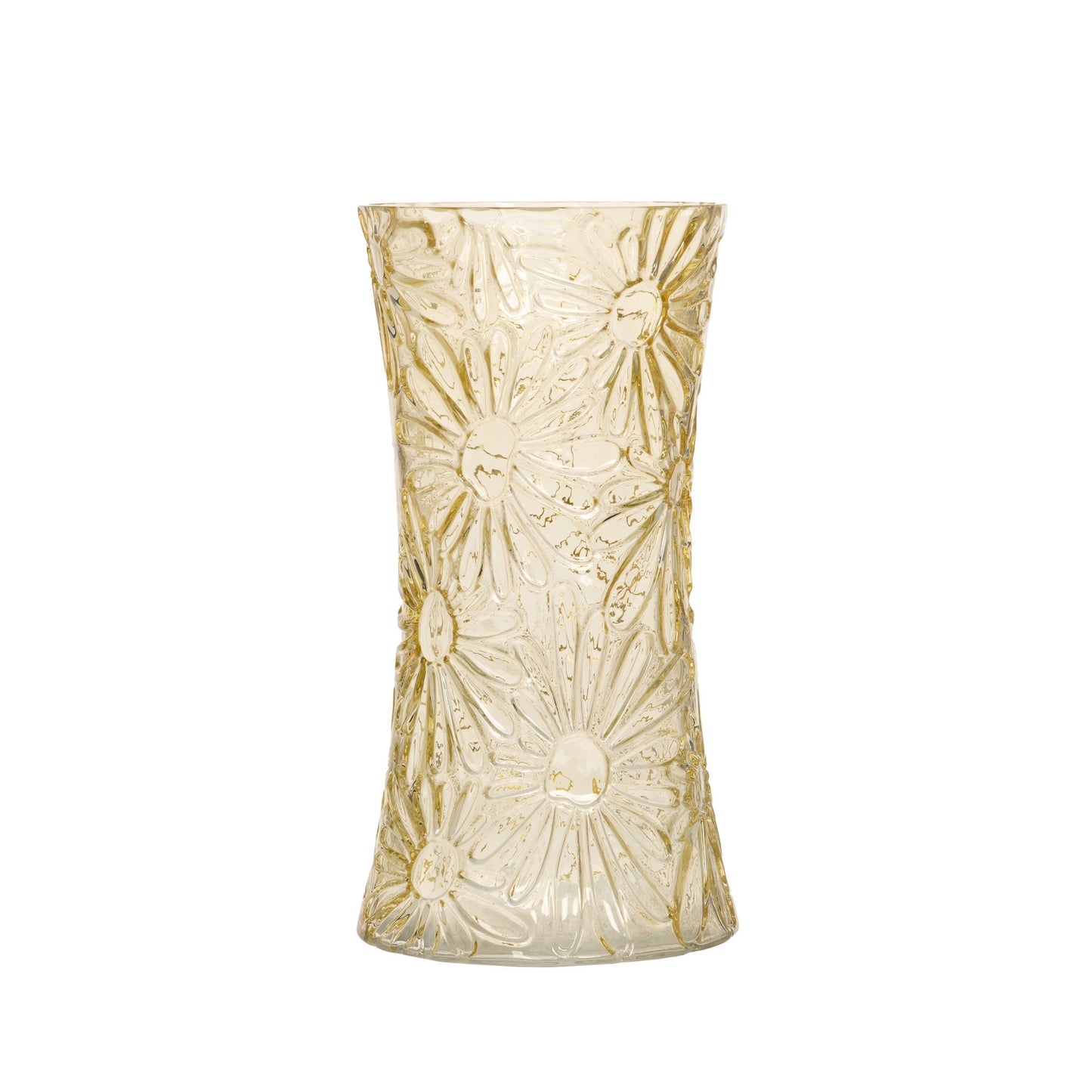 Vase marguerite - Jaune translucide