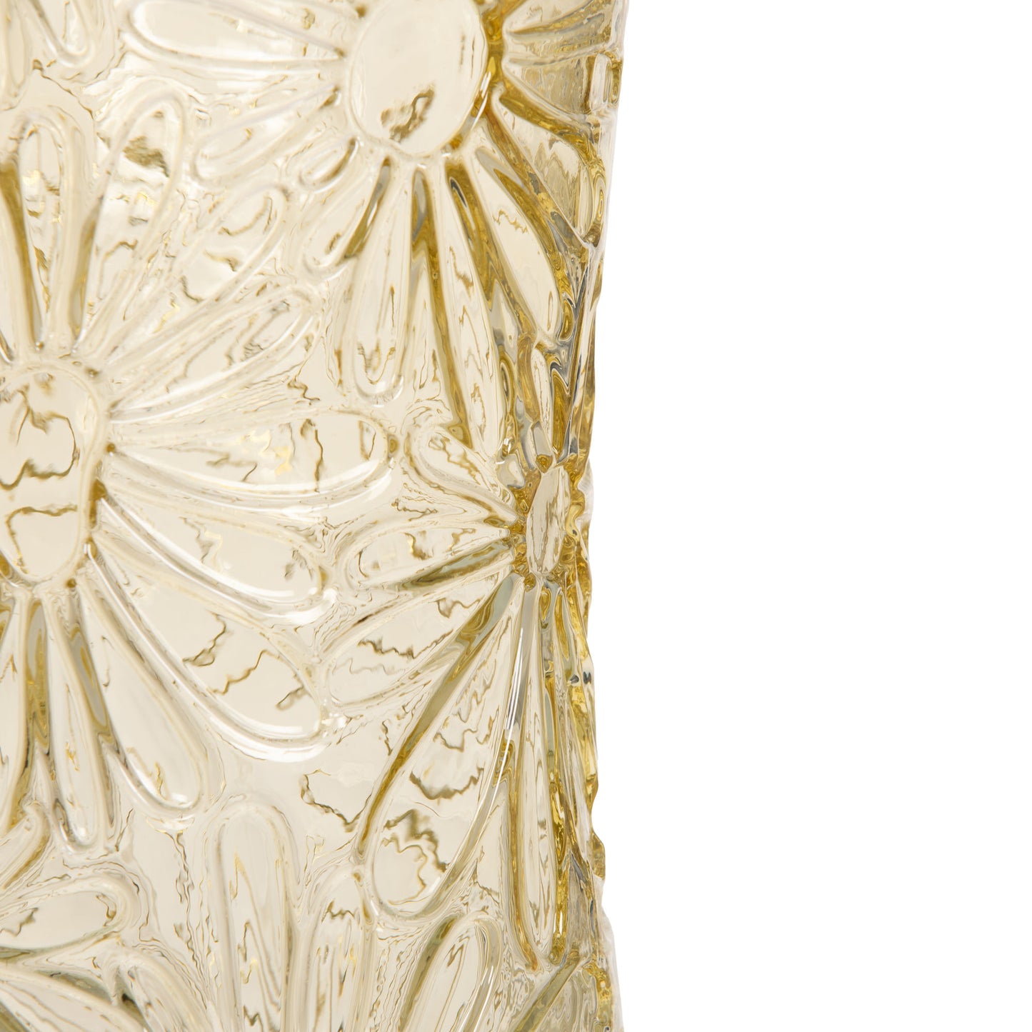 Vase marguerite - Jaune translucide