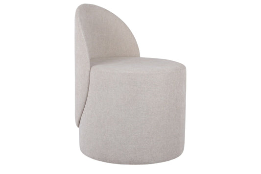 Fauteuil tabouret - Beige ivoire