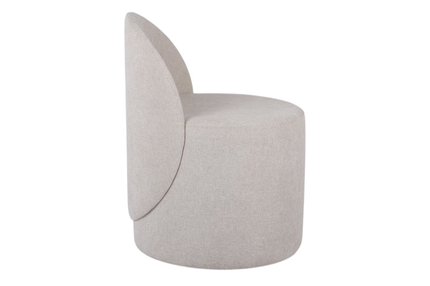 Fauteuil tabouret - Beige ivoire