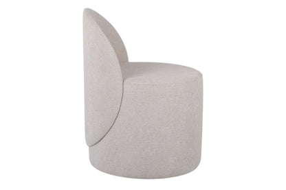 Fauteuil tabouret - Beige ivoire