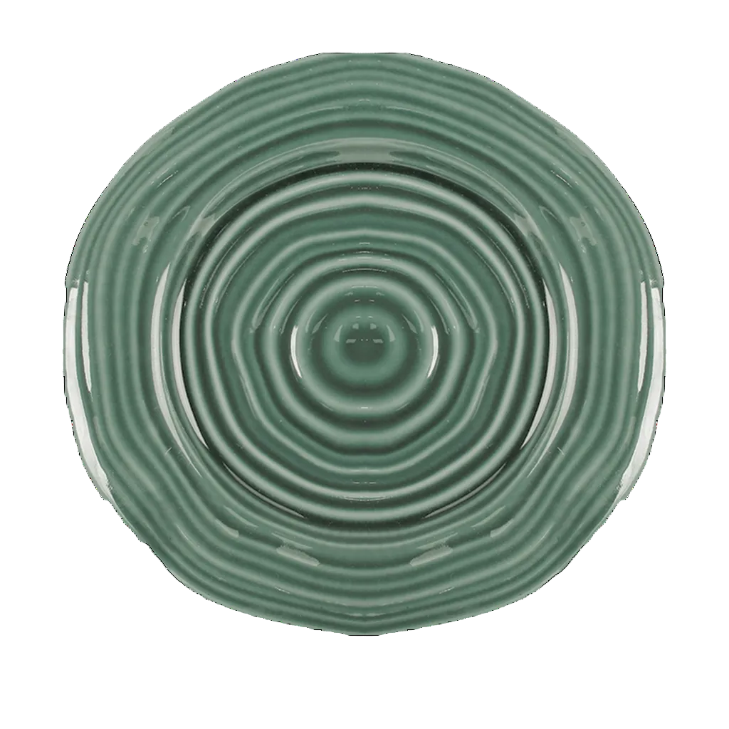 Assiette plate spirale - Beige