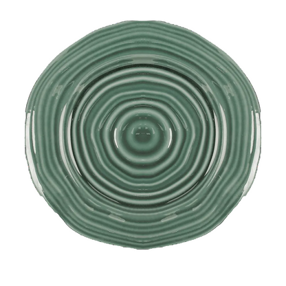 Assiette plate spirale - Beige