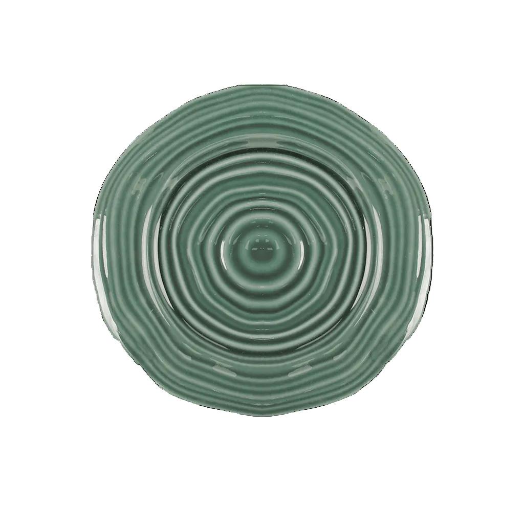 Assiette à dessert spirale - Beige