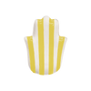 Coupelle main rayée jaune