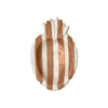Coupelle bonbon rayée - Marron