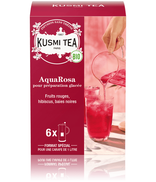 Aquarosa tisane bio hibiscus, fruits rouges- grand format x6