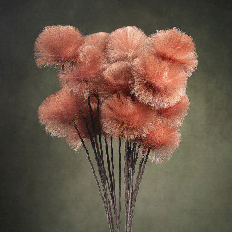 Branchage à pompons - Amarante