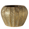 Cache-pot en fer doré martelé - Taille MM
