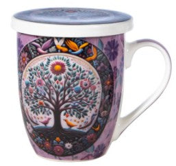 Mug tisanière arbre de vie - Violet